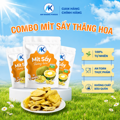 Combo mít sấy thăng hoa nguyên miếng organic vị ngọt tự nhiên gói 40g AnKhang Foods