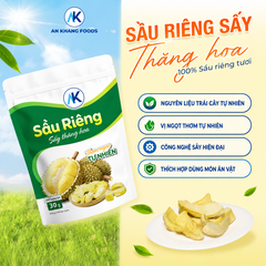 Combo ăn vặt dinh dưỡng không đường xoài, mít, sầu riêng, sữa chua sấy thăng hoa AnKhang Foods