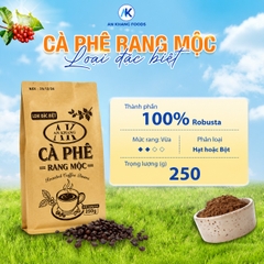 Cà phê Robusta rang mộc nguyên chất loại đặc biệt 250g cafe truyền thống đậm đà AnKhang Foods