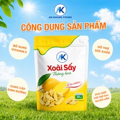 Combo xoài cát sấy thăng hoa trái cây nguyên chất giòn tan gói 30g AnKhang Foods
