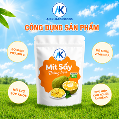 Mít sấy thăng hoa giòn tan không đường nguyên chất gói 40g AnKhang Foods
