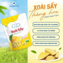 Combo trái cây sấy thăng hoa xoài, mít, sầu riêng AK organic tự nhiên đảm bảo chất lượng