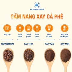 Cà phê chồn rang mộc Robusta nguyên chất vị thơm ngon đặc trưng AnKhang Foods_ Sản phẩm Ocop