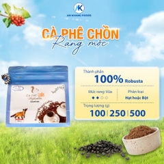 Cà phê chồn rang mộc Robusta nguyên chất vị thơm ngon đặc trưng AnKhang Foods_ Sản phẩm Ocop