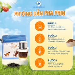 Cà phê chồn rang mộc Robusta nguyên chất vị thơm ngon đặc trưng AnKhang Foods_ Sản phẩm Ocop