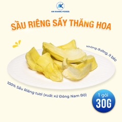 Sầu riêng sấy thăng hoa organic không đường 100% giữ trọn vị gói 30g AnKhang Foods