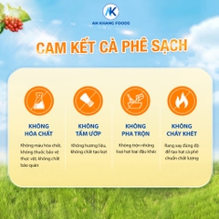 Cà phê Robusta rang mộc nguyên chất loại 1 cafe đắng đậm đà thơm nồng AnKhang Foods