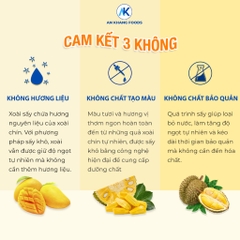 Combo xoài cát sấy thăng hoa trái cây nguyên chất giòn tan gói 30g AnKhang Foods