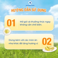 Sầu riêng sấy thăng hoa organic không đường 100% giữ trọn vị gói 30g AnKhang Foods