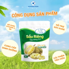 Sầu riêng sấy thăng hoa organic không đường 100% giữ trọn vị gói 30g AnKhang Foods