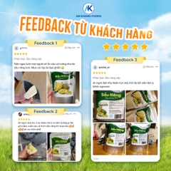 Sầu riêng sấy thăng hoa organic không đường 100% giữ trọn vị gói 30g AnKhang Foods