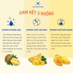 Sầu riêng sấy thăng hoa organic không đường hương vị giòn tan gói 30g AnKhang Foods