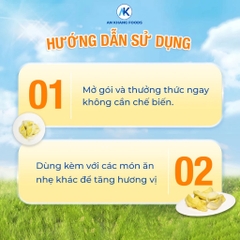 Sầu riêng sấy thăng hoa organic không đường hương vị giòn tan gói 30g AnKhang Foods