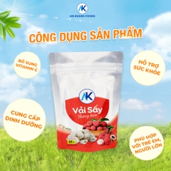 Vải sấy thăng hoa vị chua ngọt tự nhiên đảm bảo chất lượng gói 20g Ankhang Foods