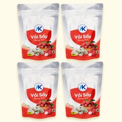 Combo vải sấy thăng hoa không đường quả to không hột vị ngọt tự nhiên gói 20g AnKhang Foods
