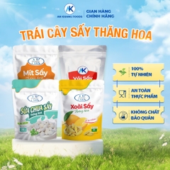 Ăn vặt dinh dưỡng không đường 100% trái cây sấy thăng hoa organic AnKhang Foods