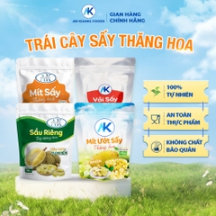 Ăn vặt dinh dưỡng không đường 100% trái cây sấy thăng hoa organic AnKhang Foods