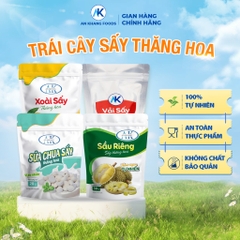 Ăn vặt dinh dưỡng không đường 100% trái cây sấy thăng hoa organic AnKhang Foods