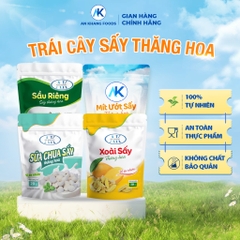 Ăn vặt dinh dưỡng không đường 100% trái cây sấy thăng hoa organic AnKhang Foods