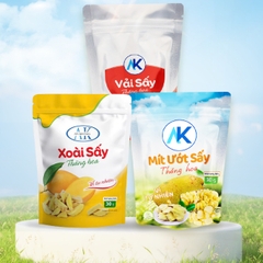 Combo trái cây sấy thăng hoa organic 100% không hương liệu AnKhang Foods