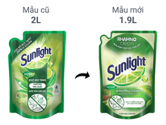 Nước rửa chén Sunlight khử mùi tanh matcha trà Nhật túi 1.9 lít