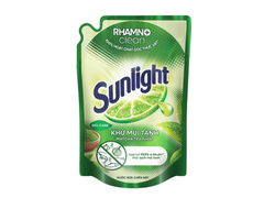 Nước rửa chén Sunlight khử mùi tanh matcha trà Nhật túi 1.9 lít