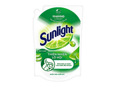 2 túi nước rửa chén Sunlight thiên nhiên lô hội 1.9 lít