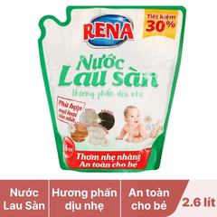 Nước lau sàn Rena hương phấn dịu nhẹ túi 2.6 lít