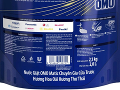 Nước giặt OMO Matic Comfort cửa trước hương oải hương thư thái túi 2.1kg