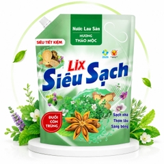 Nước lau sàn Lix siêu sạch hương thảo mộc túi 3.2 lít