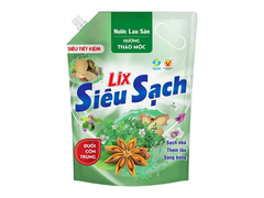 Nước lau sàn Lix siêu sạch hương thảo mộc túi 3.2 lít