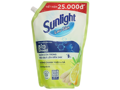 Nước lau sàn Sunlight bioshield hương chanh yuzu và sả chai 1kg