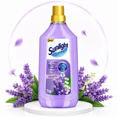 Nước lau sàn Sunlight tinh dầu thảo mộc hương lavender chai 1kg