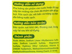 Nước rửa chén Lix siêu sạch hương chanh túi 3.13 lít