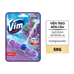 Viên treo bồn cầu VIM Power 5 hương hoa oải hương 50g
