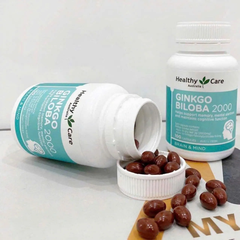 Ginkgo Biloba hỗ trợ trí nhớ, sự tập trung HEALTHY CARE L/100V