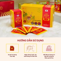 Nước Hồng Sâm Nhung Hươu Hàn Quốc (Korean Red Ginseng Deer Antlers) 70ml*30gói/hộp