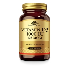 Vitamin D3 1000 IU bổ sung D3 hàm lượng cao hỗ trợ xương, răng SOLGAR L/90v