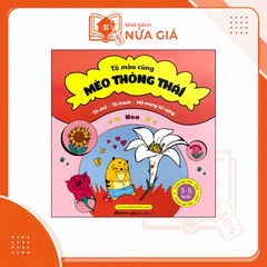Tô màu cùng mèo thông thái - Hoa