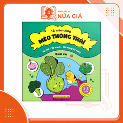 Tô màu cùng mèo thông thái - Rau củ