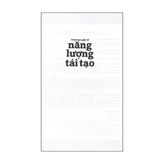 Einstein bỏ túi: 10 bài học ngắn về - Năng lượng tái tạo