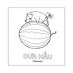 Tô màu cùng mèo thông thái - Trái cây
