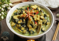 Chạch om chuối đậu