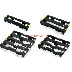 Đế Khay Pin 18650 Chân Đồng Hàn Dán Bề Mặt SMD SMT Loại 1 Cell / 2 Cell / 3 Cell / 4 Cell Nhựa ABS Cao Cấp - Vĩ Gia Shop
