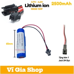 Pin sạc 3.7V Dung lượng 2500mAh - Jack nối SM 2.54mm 2P