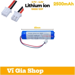 Pin sạc 3.7V Dung lượng 2500mAh - Jack nối XH 2.54mm 2P