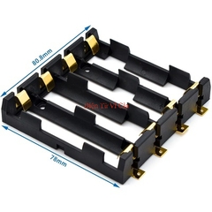 Đế Khay Pin 18650 Chân Đồng Hàn Dán Bề Mặt SMD SMT Loại 1 Cell / 2 Cell / 3 Cell / 4 Cell Nhựa ABS Cao Cấp - Vĩ Gia Shop