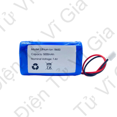 Pin sạc 7.4V 5000mAh 2S 10A Jack XH 2.54mm Cao Cấp - Vĩ Gia Shop