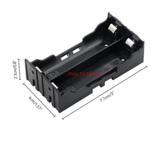 Đế Khay Pin 18650 Chân Hàn Board Mạch PCB Loại 1 Cell / 2 Cell / 3 Cell / 4 Cell Nhựa ABS Cao Cấp Đầu Cực Mạ Niken - Vĩ Gia Shop