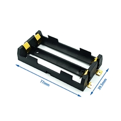 Đế Khay Pin 18650 Chân Đồng Hàn Dán Bề Mặt SMD SMT Loại 1 Cell / 2 Cell / 3 Cell / 4 Cell Nhựa ABS Cao Cấp - Vĩ Gia Shop